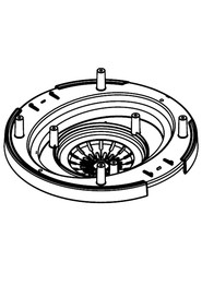 Bottom motor housing (twin-shot) #NA237607000