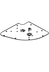 Electronics plate c/w studs (8572) #NA905329000