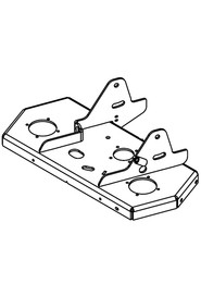 Twin brush deck weld assy zinc plated #NA905338000