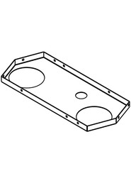 Twin brush deck - main plate cover #NA903428000
