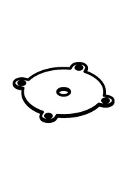 Twin brush water feed plate #NA903432000