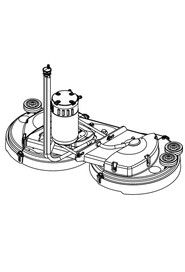 Twin brush deck assy  #NA903512000