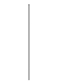 6mm x 1500mm long clear polyurethane tube  #NA391218000