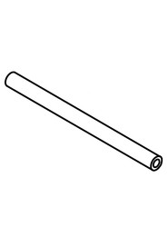 Silicon tube 190mm long x 8mm i/d x 3.2mm wall section  #NA391214000