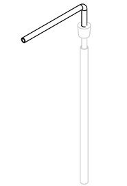 Clear pvc hose cut to length (665mm) tro650 #NA391497000