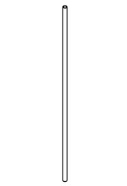 800mm long x 6mm i/d x8mm o/d flexible nylon tube tro650 #NA391504000
