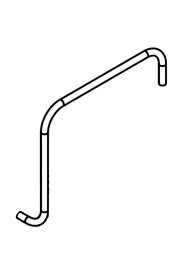 610mm long x 4mm i/d x 6mm o/d flexible nylon tube ttv678 #NA391517000