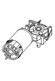 Emd brush drive motor (leads extended 100mm)  #NA321458000