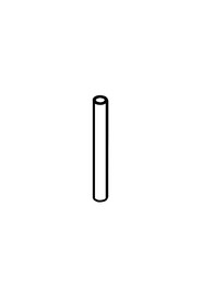 88.5mm long x 10mm diameter x 1mm wall stainless steel tube  #NA391266000