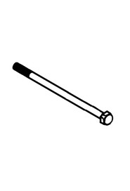 M6 x 110mm long hexagonal head bolt zinc plated  #NA219945000
