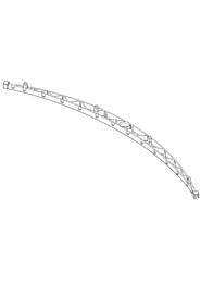 (850mm scrub width) blade holder moulding (sloping profile) (32mm & 38mm hose fitting) #NA904207000