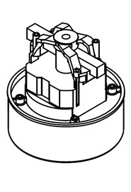 240v 2 stage thro flow taper fan motor (dl21102t) tco (marked 230v)  #NA205403000