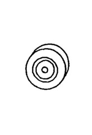 Wheel 5" dia  #NAC00040000