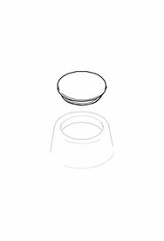 Round cap for grace lower tank #NA502430000