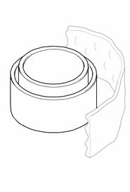 Soundproofing lower cylinder for grace-silent #NA132120000