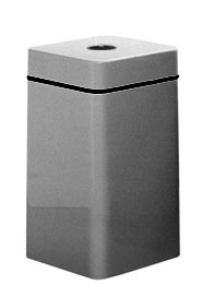 Poubelle de recyclage carrée en fibre de verre pour bouteilles #RB1630SQCWG