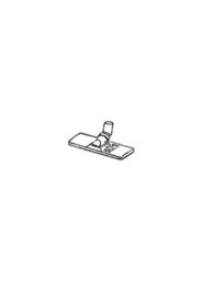 Carpet floor brush 1 1/4" metal base wessel black #JB119002040
