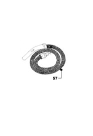 Hose only 1 1/4"x(1') crshprf zephlex black #JBBO106BKP0