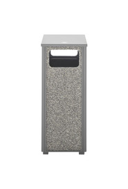Poubelle extérieure 12 gal avec dessus plat Aspen #RB001220GRI
