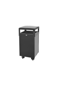 Dimension Hinged Lid Outdoor Container, Black #RB0R36HTSBK