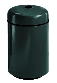 Poubelle de recyclage au couvert rond en fibre de verre pour bouteilles #RB001829CHG
