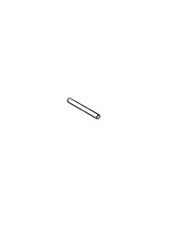 90mm long x 3/8 inch diameter stainless steel bar #NA391056000