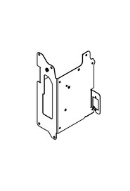 Nordelectronica mild steel charger mounting bracket (painted silver grey) #NA404057000
