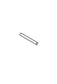 6mm dia x 60mm long stainless steel bar #NA390401000