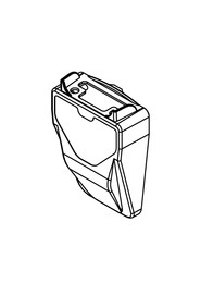 Front cover (less aux vac switch & usb hole) ttb3450 & 4550 & 4552 (standard) #NA229752000