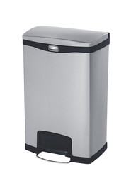 Poubelle à pédale avec doublure double Slim Jim, 13 gal #RB190199400