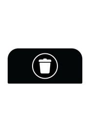 Trash Can Signs for CONFIGURE 15 gal Waste Receptacles #RB196157200