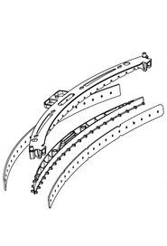 Support squeegee kit lw46 red wheels #HW897413810