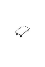 Cover front handle left grey #HW866120500