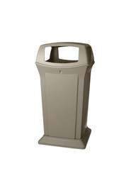 Poubelle avec ouvertures sur 4 côtés Rubbermaid 9176 Ranger #RB009176BEI