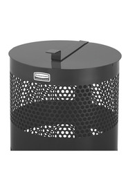 Towne 10 gal Perforated Design Outdoor Container with Lid #RBH1NLIDNOI
