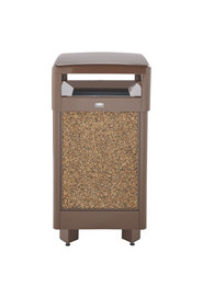 Poubelle extérieure de 29 gal avec couvercle articulé Aspen #RBR36HT201P