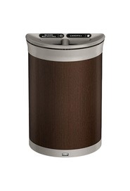 Contenant de recyclage demi-rond 2-compartiments ENHANCE, 11,5 gal #RB197011800