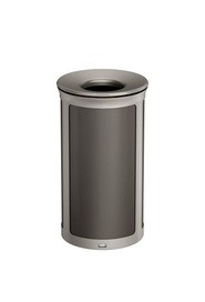 Poubelle décorative ronde à dessus ouvert ENHANCE, 33 gal #RB197017800