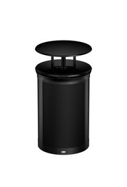 Poubelle décorative ronde avec couvercle anti-pluie ENHANCE, 23 gal #RB197026000
