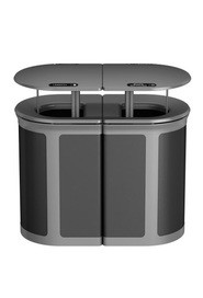 Station de recyclage 2-flux et couvercle anti-pluie ENHANCE, 2x23 gal #RB197030300