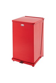 Poubelle médicale carrée avec pédale The Defenders, 40 gal #RBST40BRROU