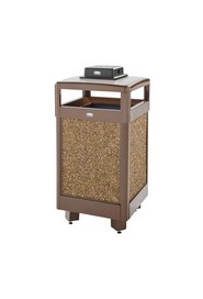 Poubelle extérieure avec urne météorologique articulée Aspen, 29 gal #RB36HTWU201PL