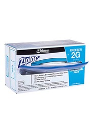 Ziploc 2 gal Freezer Bags, 100 bags #SJ707610000