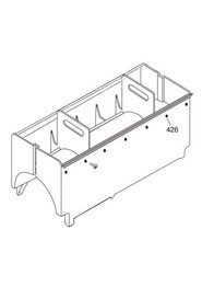 Recovery tank w/tsp screws 340 grey #NA122201000