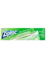 Grands sacs pour fruits et légumes Ziploc, 15 sacs #PR000502000