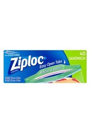 Plastic Sandwich Bags Ziploc #SJ700693000