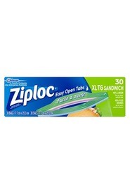 Extra-Large Plastic Sandwich Bags Ziploc #SJ704073000