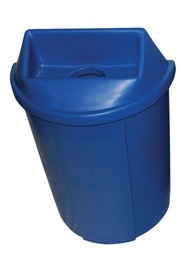 Poubelles de recyclage demi-lune Bullseye, 18 gal #WH519A00BLE