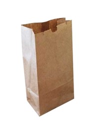 Brown Paaper Bag For a Food Industry Use #EC100003000