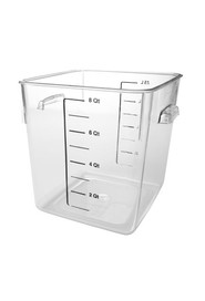 Contenants d'entreposage d'aliments carrés Crystal-Clear #RB630800CLR